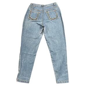Vintage 90s Gloria Vanderbilt Amanda High Rise Tapered Mom Jeans Ankle Zip - 30